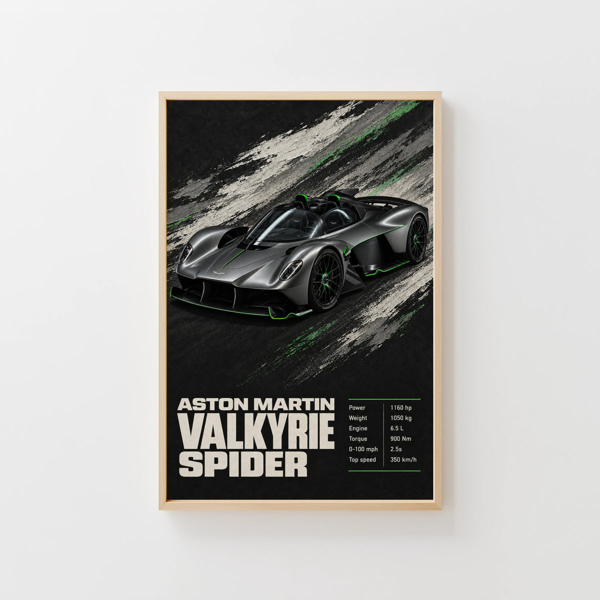 Vintage Aston Martin Valkyrie Spider Print