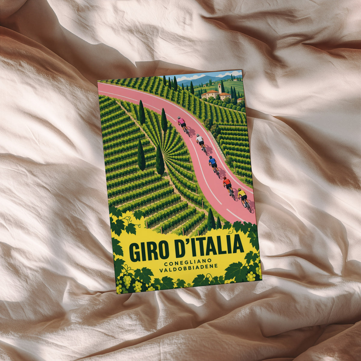 Vintage Giro d'Italia Poster, Cycling Wall Art, Print