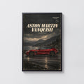 Vintage Aston Martin Vanquish Print, Car Wall Art