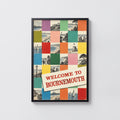 Vintage Bournemouth Poster, Seaside Wall Art, England Print