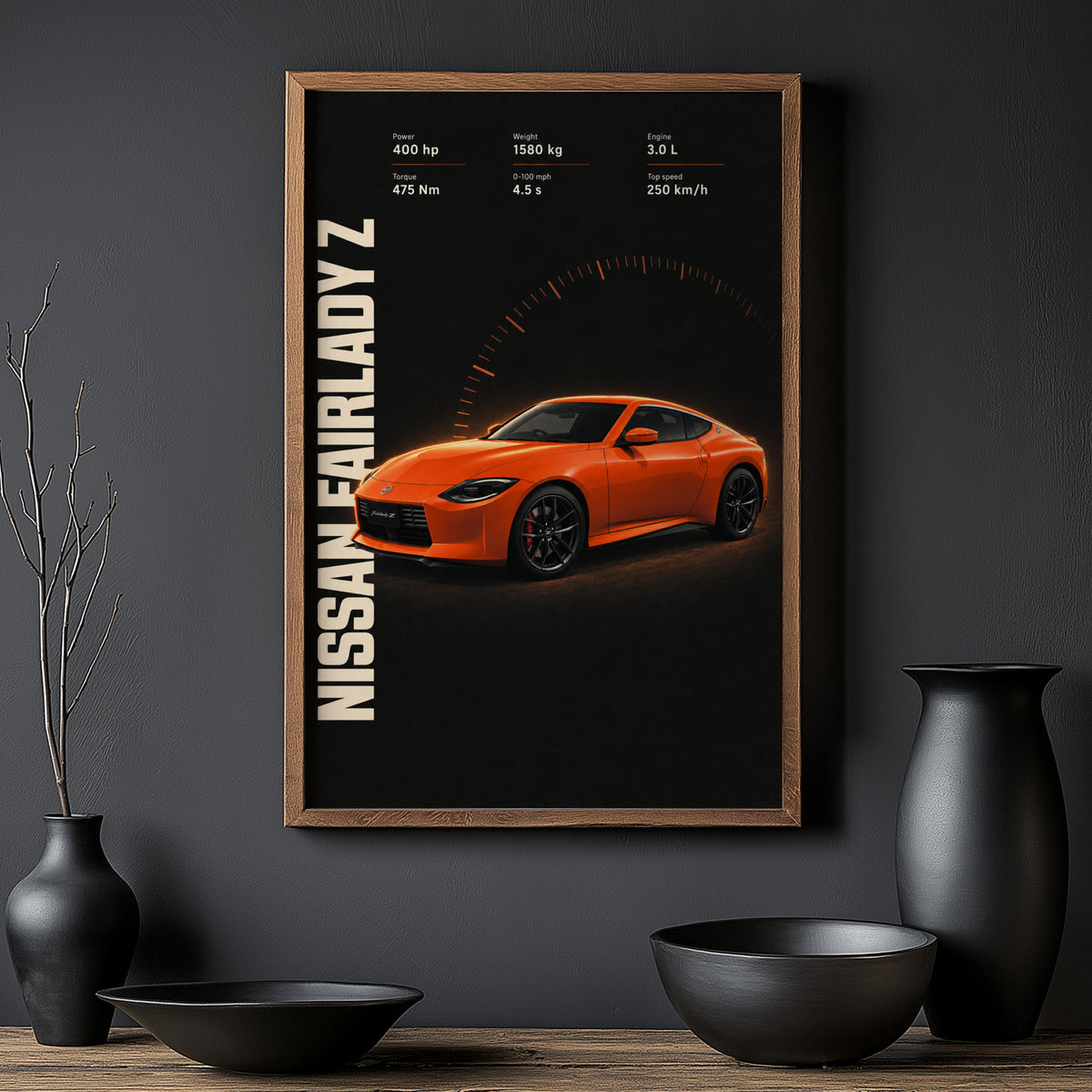 Vintage Nissan Fairlady Z Print, Car Wall Art