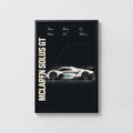 Vintage McLaren Solus GT Print, Supercar Wall Art
