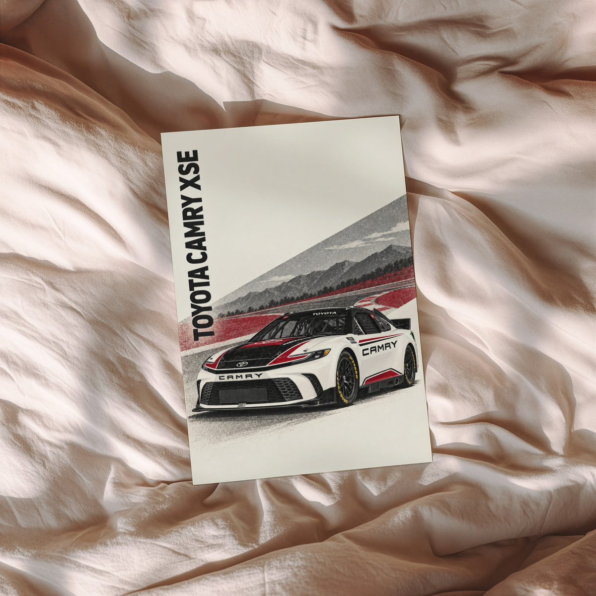 Vintage Toyota Camry Race Car Print, Motorsport