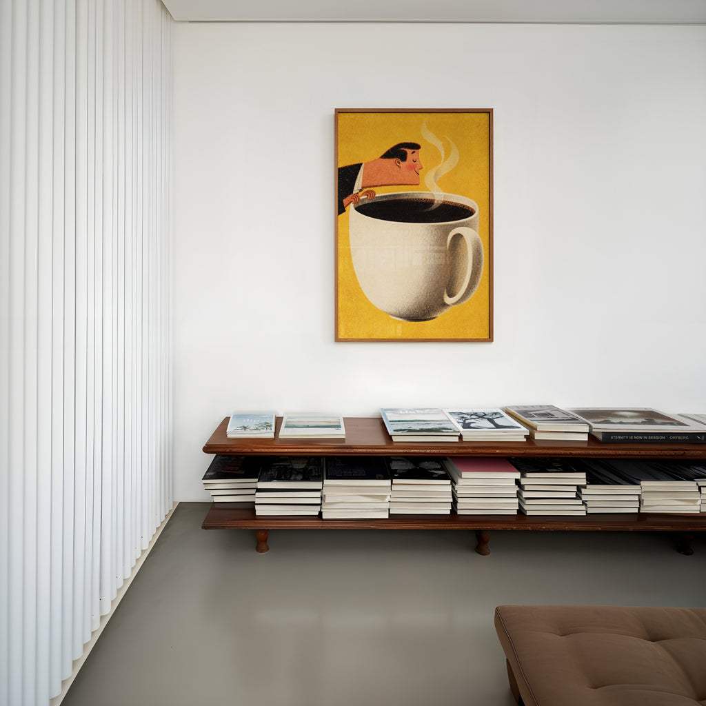 Vintage Coffee Print and Poster, Kitchen Wall Art