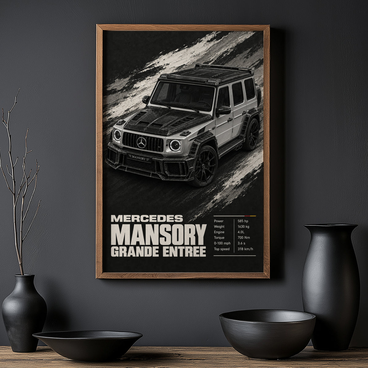 Vintage Mercedes G Class Print, Car Wall Art