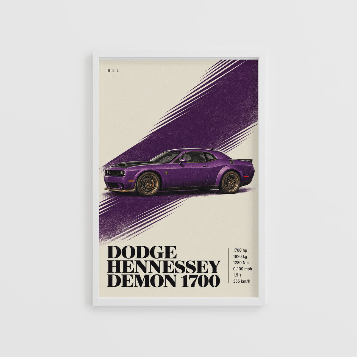 Vintage Dodge Demon Print, Muscle Car Poster