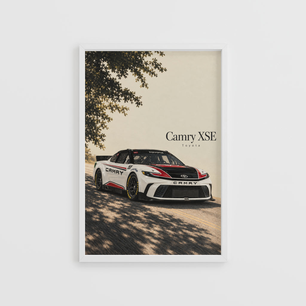 Vintage Toyota Camry XSE Print, Racing Car Art