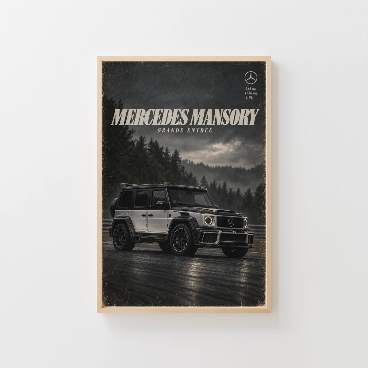Vintage Mercedes G Wagon Print, Car Wall Art