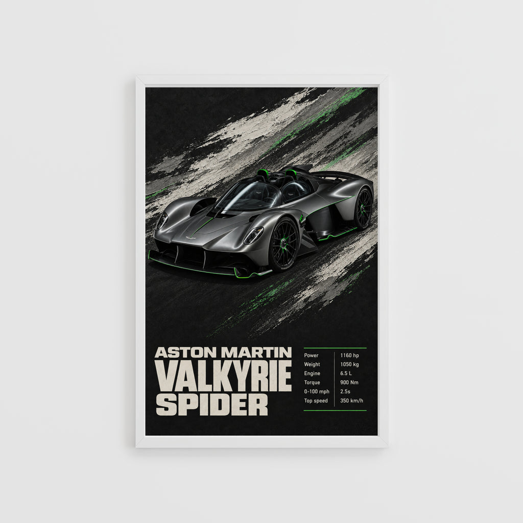 Vintage Aston Martin Valkyrie Spider Print