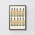 Vintage Berger Sec Print Poster, Aperitif Bottles
