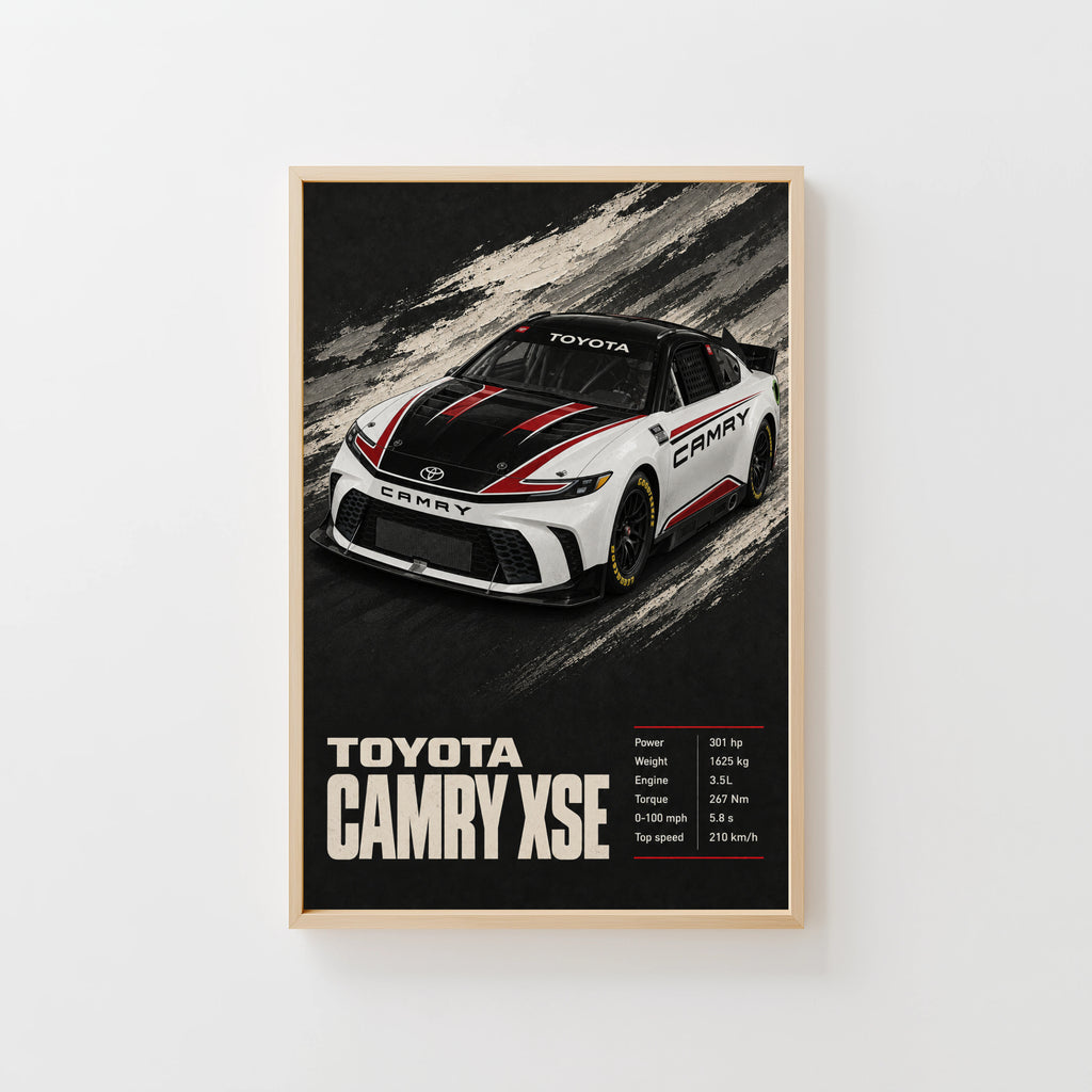Vintage Toyota Camry XSE Print, Car Wall Art