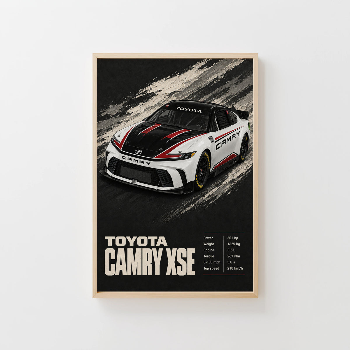 Vintage Toyota Camry XSE Print, Car Wall Art