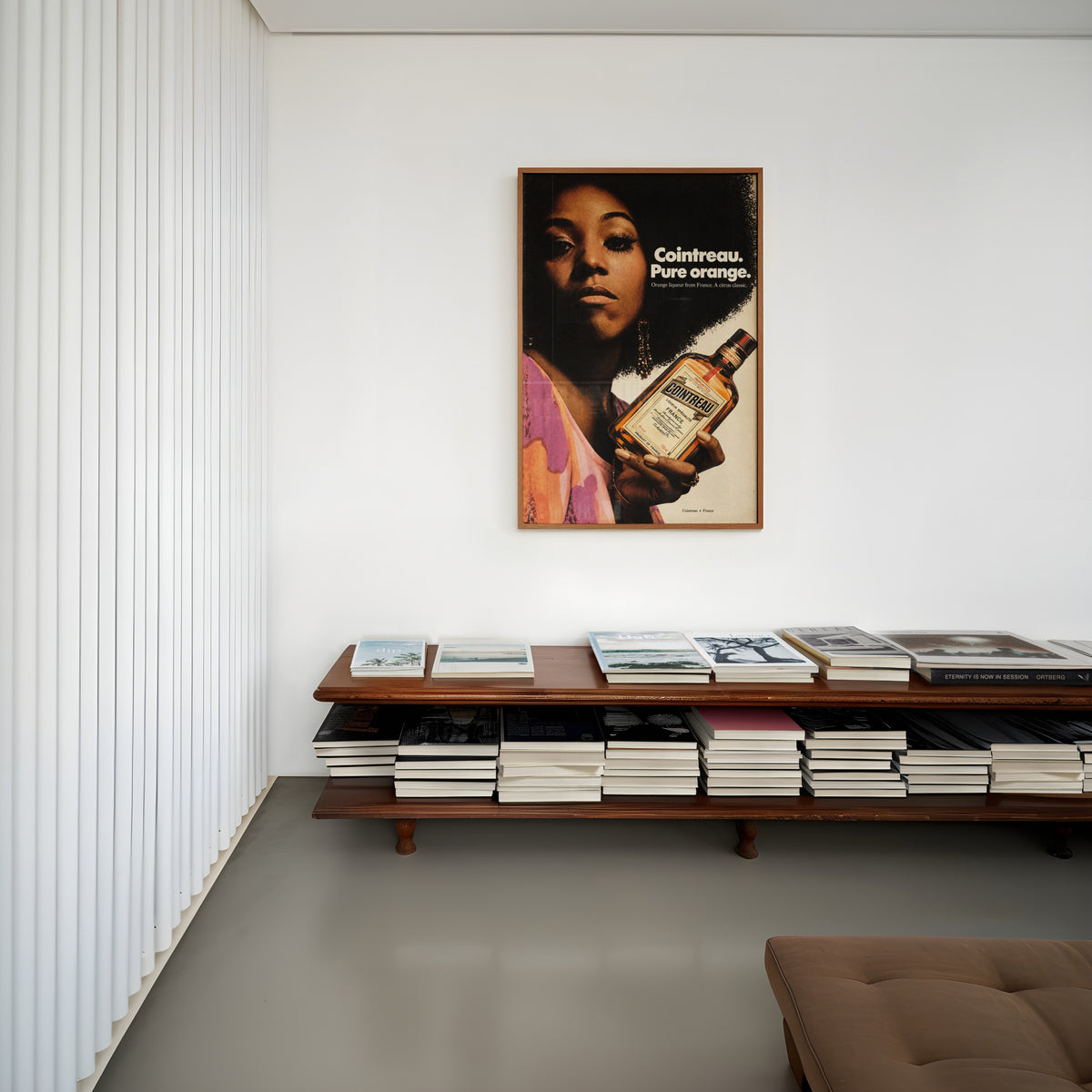 Vintage Cointreau Poster, 1970s Retro Wall Art, Bar Print