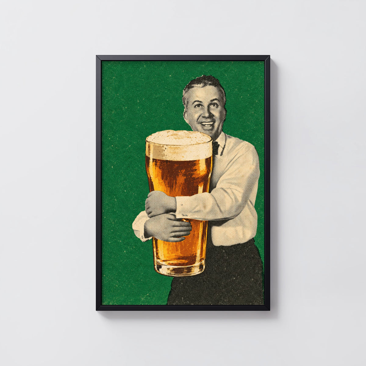 Vintage Beer Print and Poster, Retro Pub Wall Art