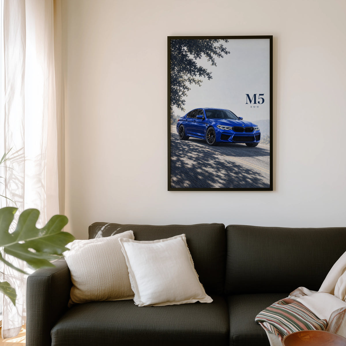 Vintage BMW M5 Print, Car Wall Art