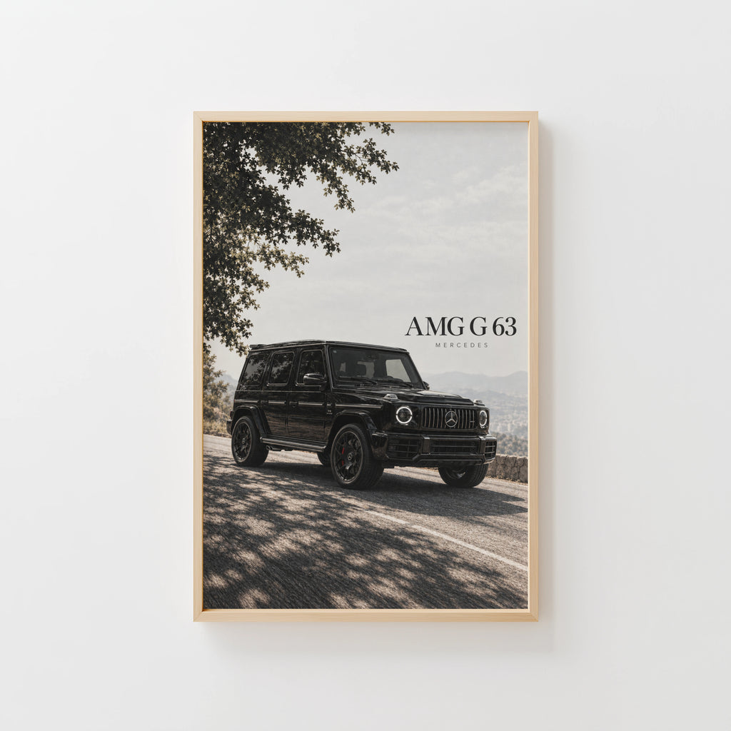 Vintage Mercedes AMG G 63 Print, Car Wall Art