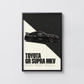 Vintage Toyota Supra Print, Car Wall Art