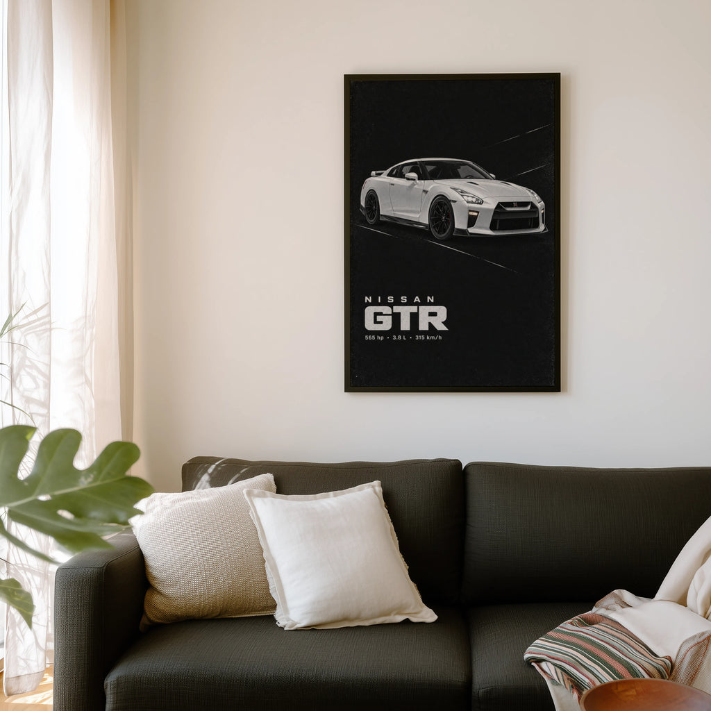 Vintage Nissan GTR Print, Car Wall Art