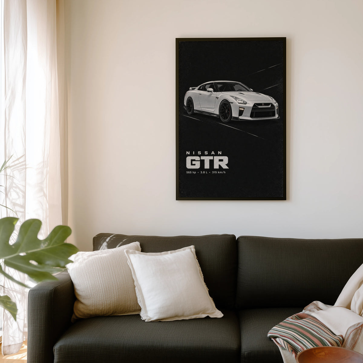 Vintage Nissan GTR Print, Car Wall Art