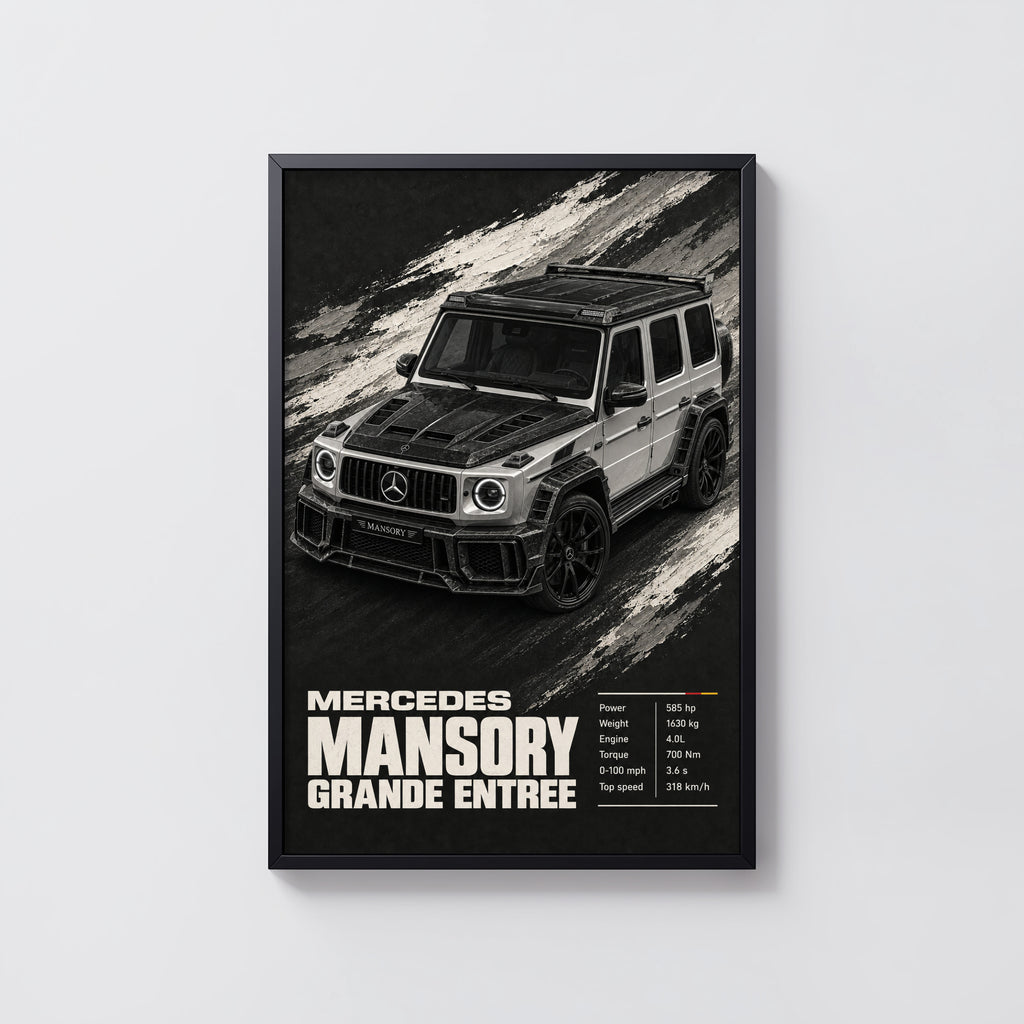 Vintage Mercedes G Class Print, Car Wall Art