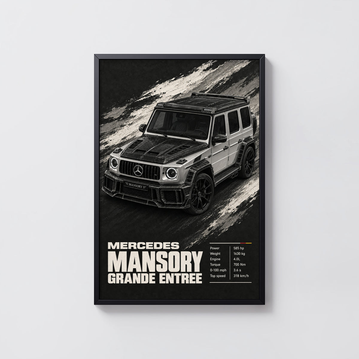 Vintage Mercedes G Class Print, Car Wall Art
