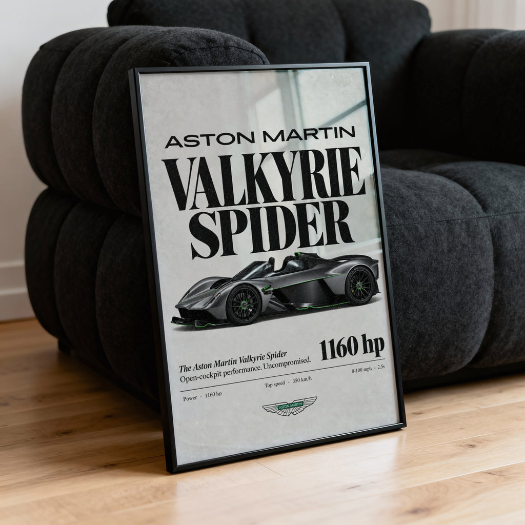 Vintage Aston Martin Valkyrie Spider Print