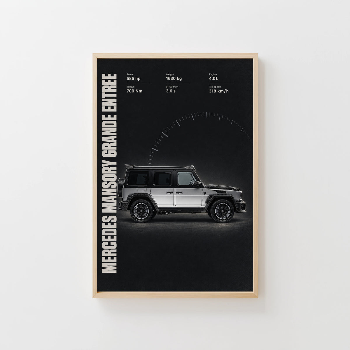 Vintage Mercedes G Class Print, Car Wall Art