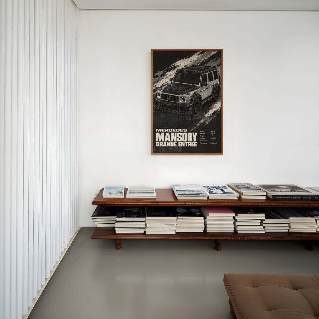 Vintage Mercedes G Class Print, Car Wall Art