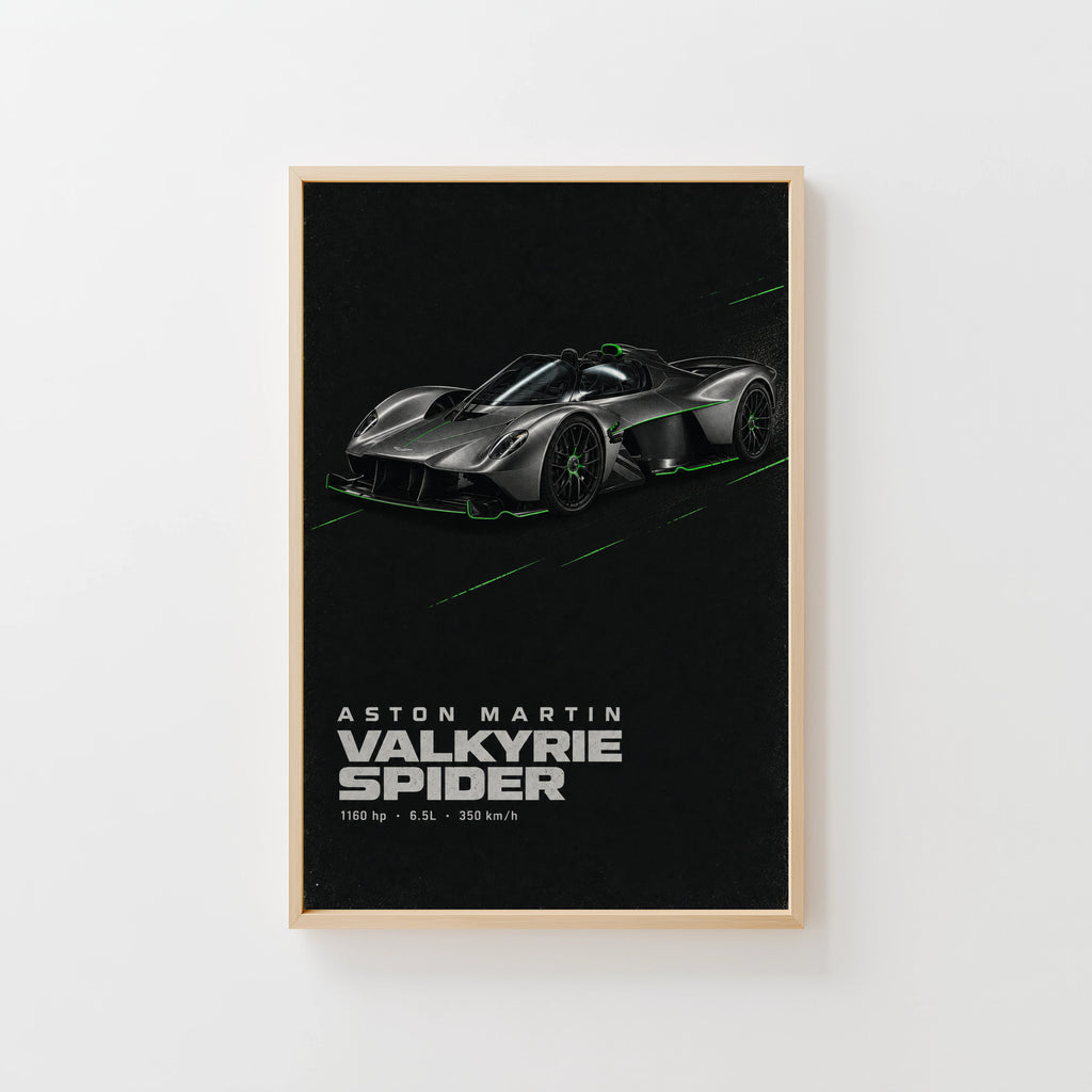 Vintage Aston Martin Valkyrie Spider Print