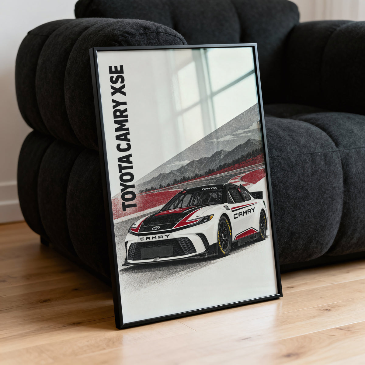 Vintage Toyota Camry Race Car Print, Motorsport
