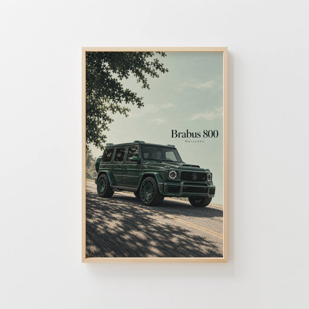 Vintage Mercedes Brabus 800 Print, SUV Wall Art