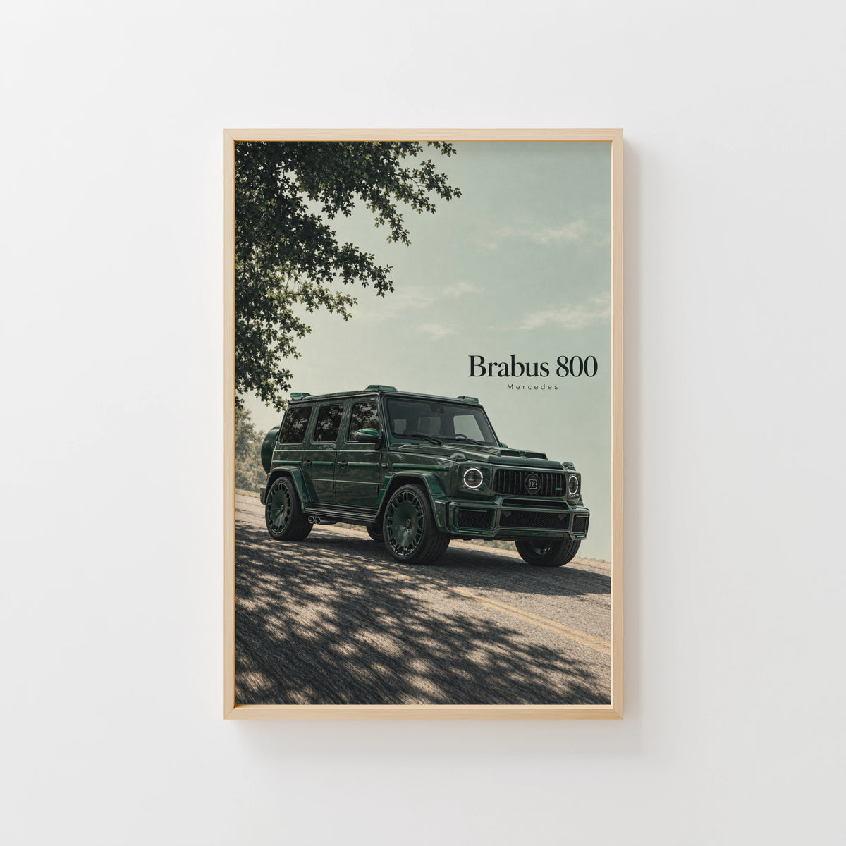 Vintage Mercedes Brabus 800 Print, SUV Wall Art