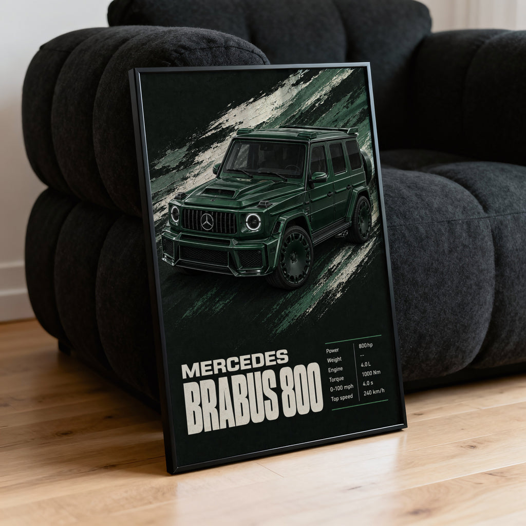 Vintage Mercedes Brabus 800 G Wagon Print