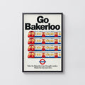 Vintage Bakerloo Line London Underground Print Poster
