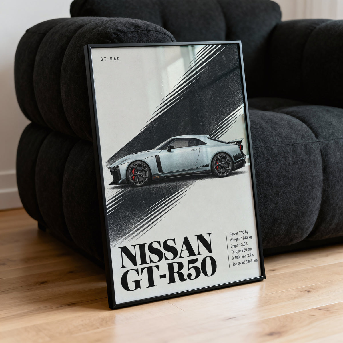 Vintage Nissan GT-R50 Print, Car Wall Art