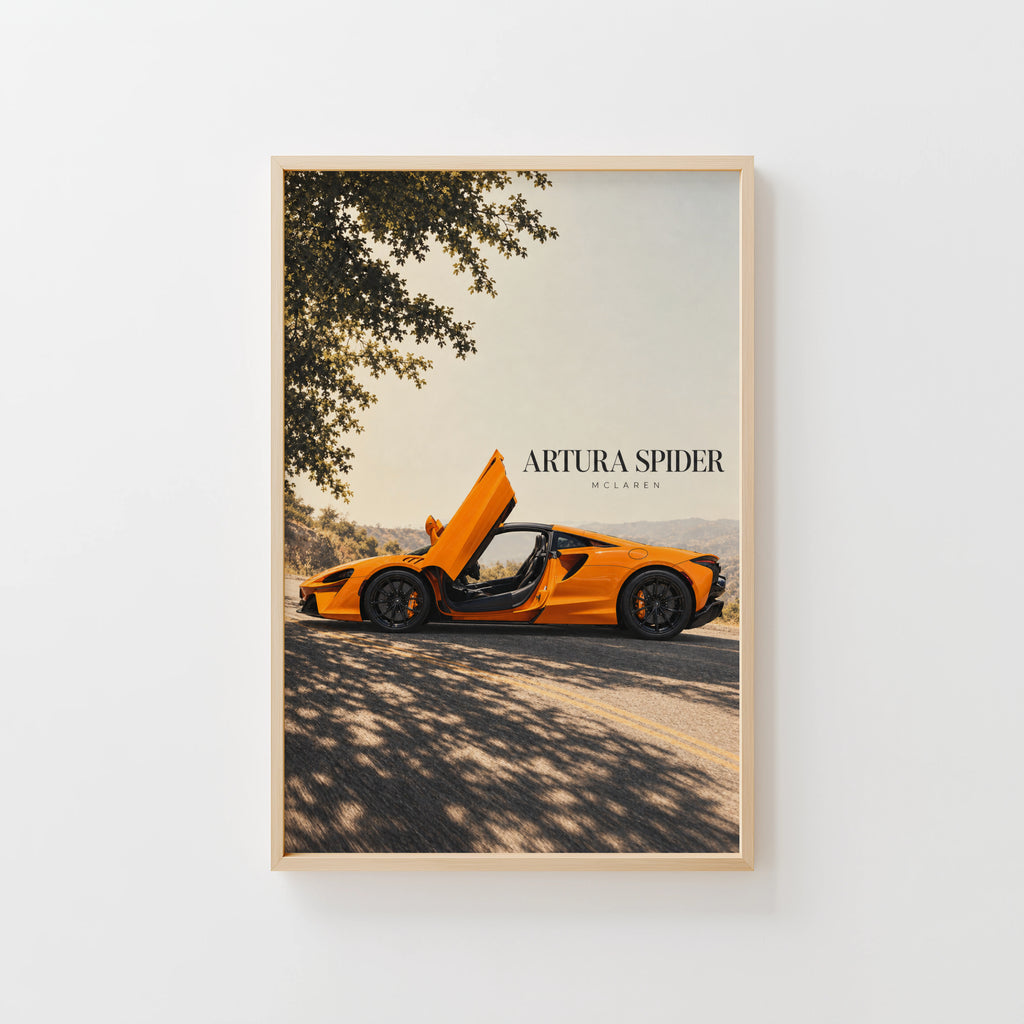 Vintage McLaren Artura Spider Car Print