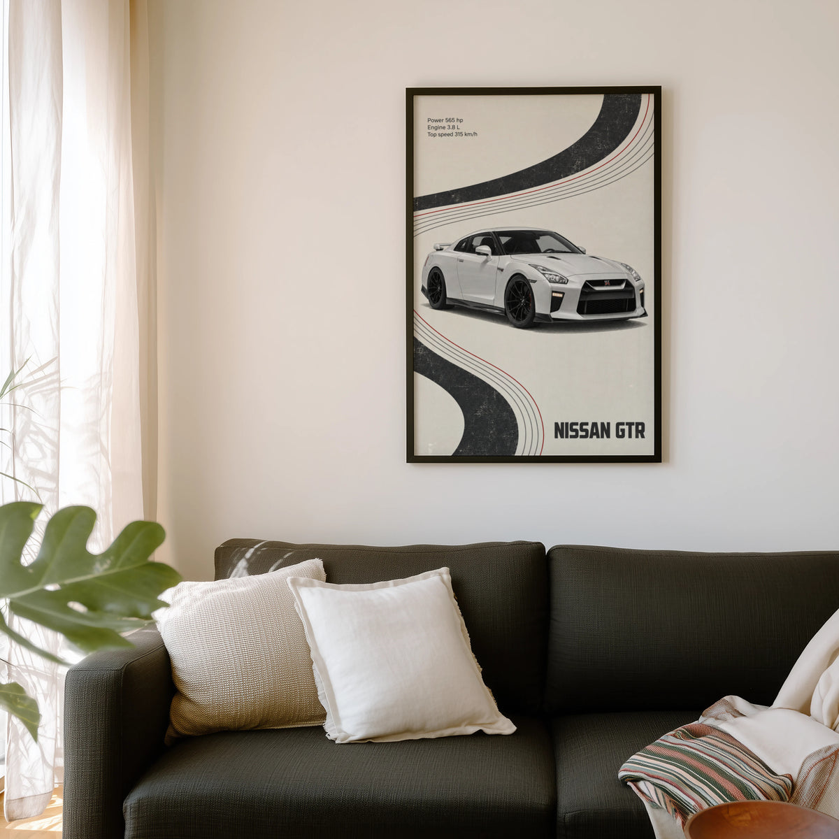 Vintage Nissan GTR Print, Car Wall Art