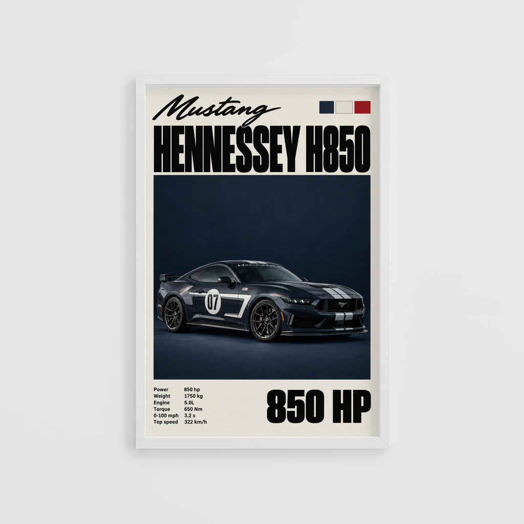 Vintage Mustang Hennessey H850 Print
