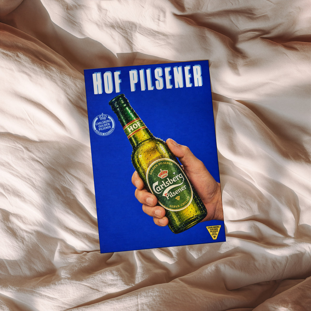 Vintage Carlsberg Hof Pilsener Beer Print and Poster