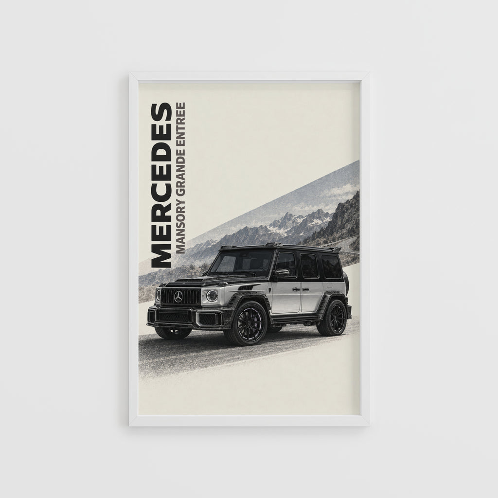Vintage Mercedes G Wagon Print, Car Wall Art