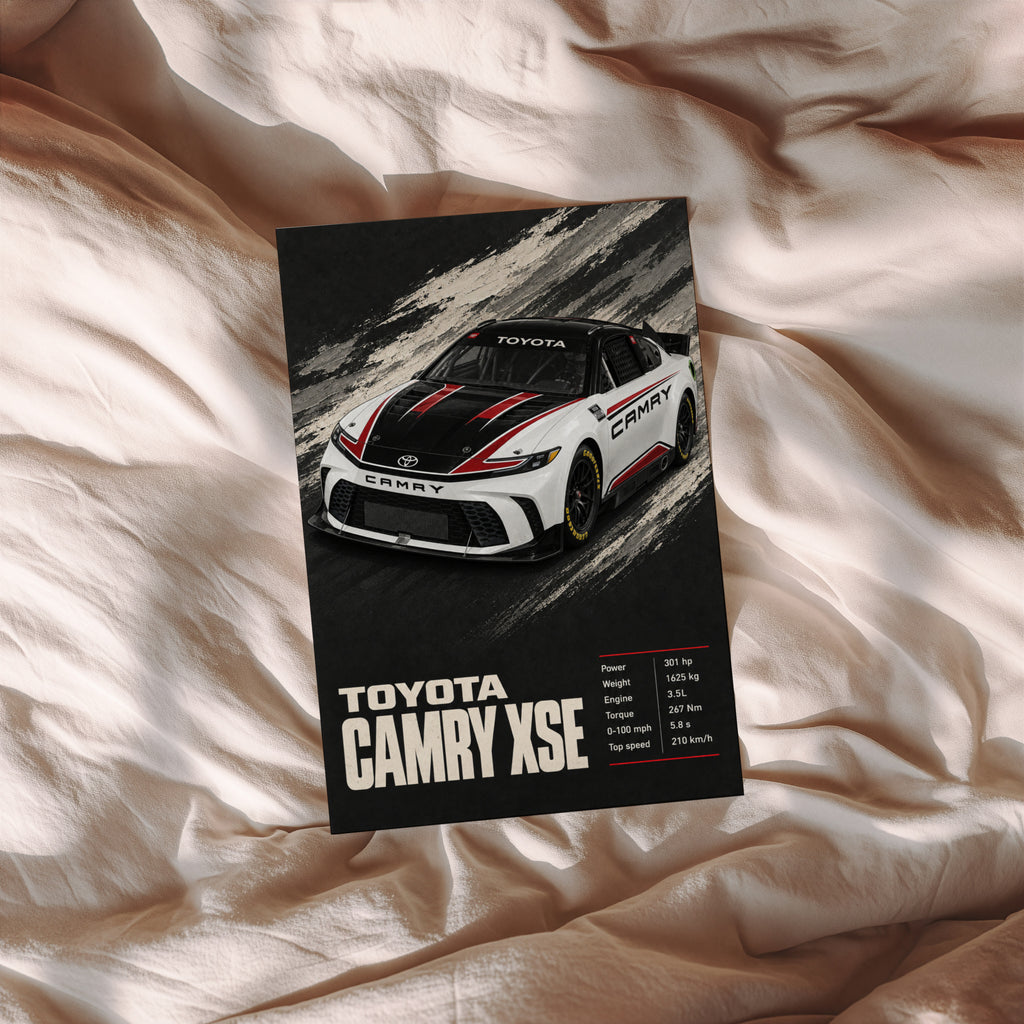 Vintage Toyota Camry XSE Print, Car Wall Art