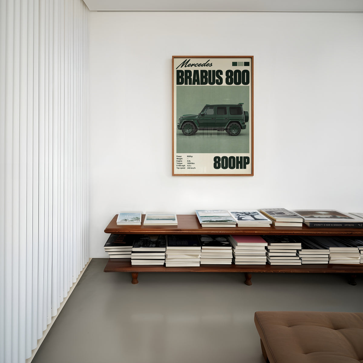 Vintage Mercedes Brabus 800 Print, Car Wall Art
