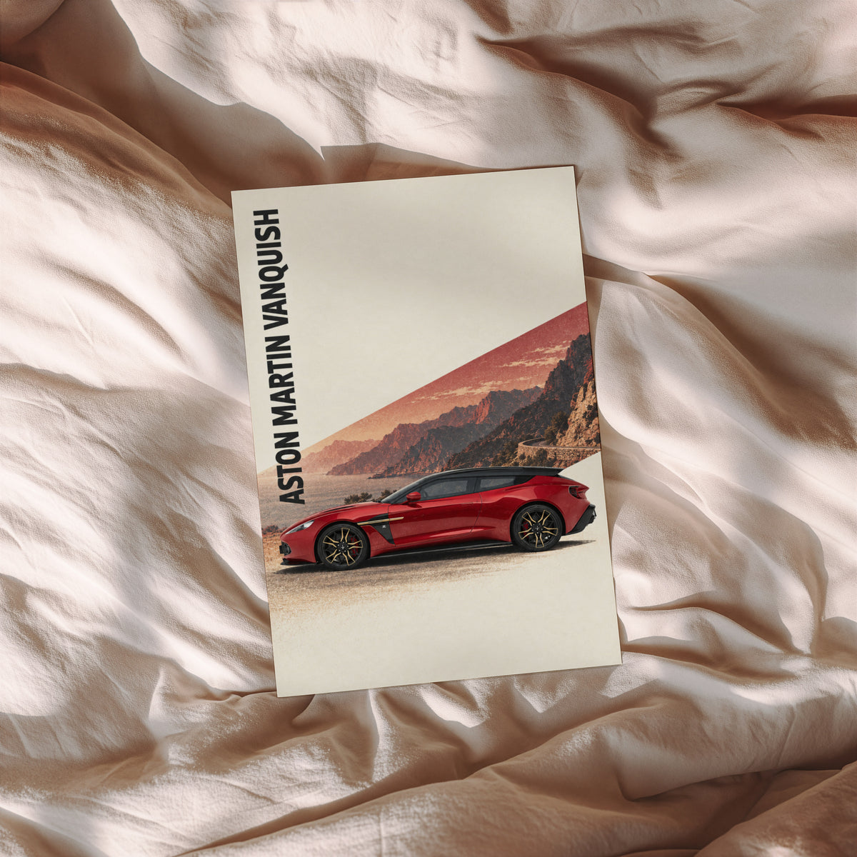 Vintage Aston Martin Vanquish Print, Car Wall Art