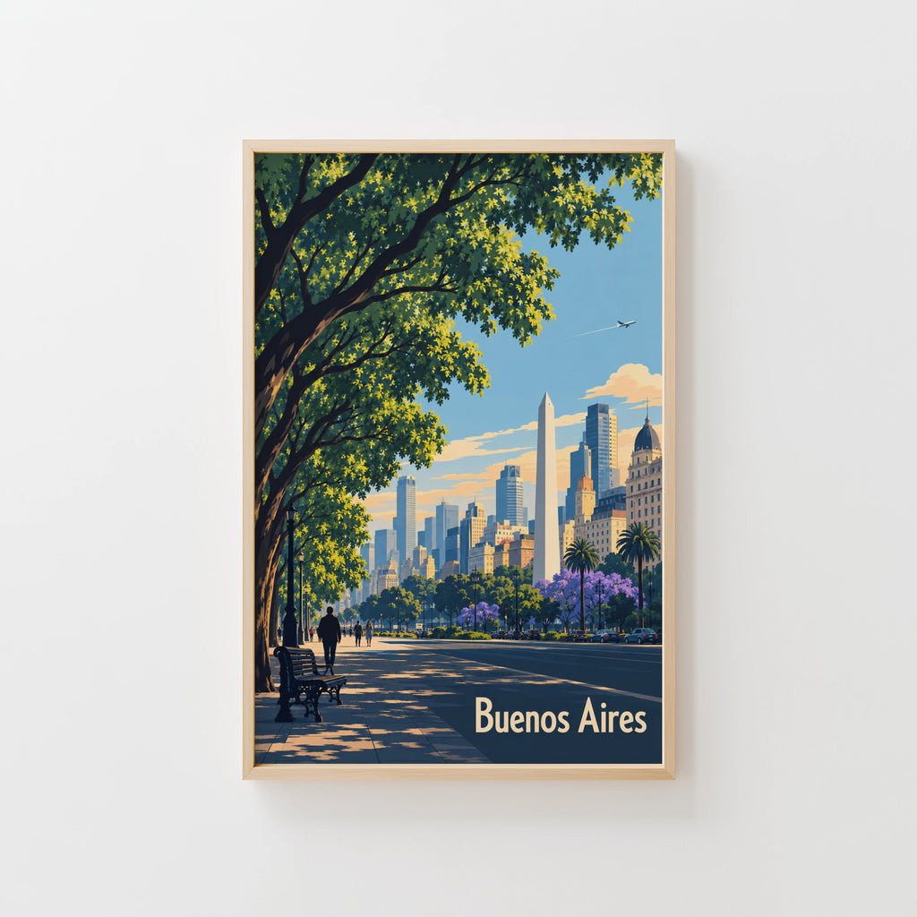 Vintage Buenos Aires Poster, Argentina Wall Art, Print