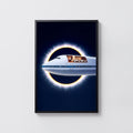 Vintage Jumbo Jet Poster, Eclipse Wall Art, Airline Print