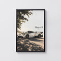Vintage Pagani Huayra R Print, Supercar Wall Art