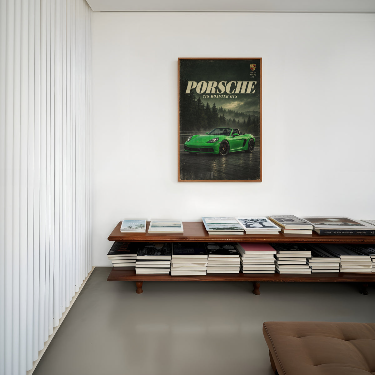 Vintage Porsche Boxster GTS Print, Car Wall Art
