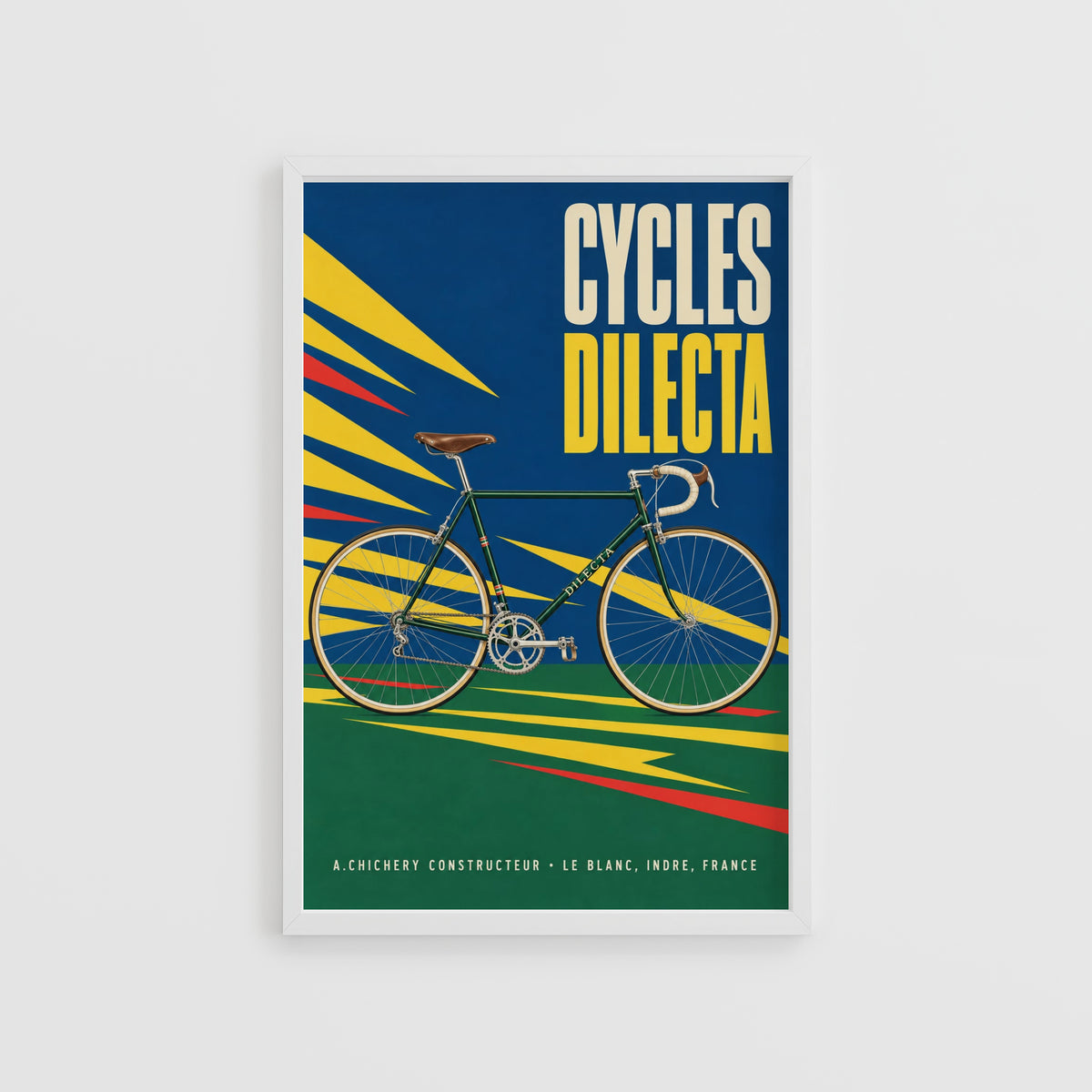 Vintage Bicycle Poster, Retro Cycling Wall Art, Print