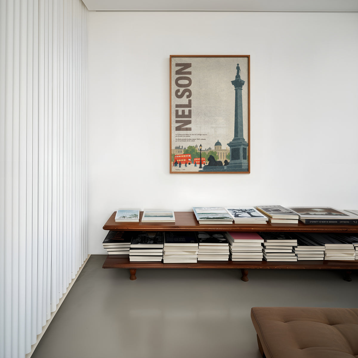Vintage Nelson's Column Poster, London Wall Art Print