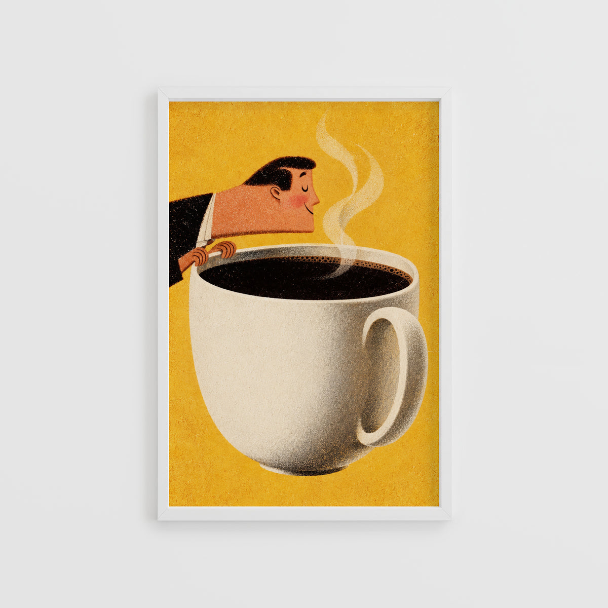Vintage Coffee Print and Poster, Kitchen Wall Art